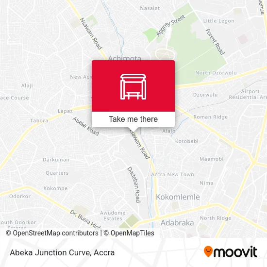 Abeka Junction Curve map