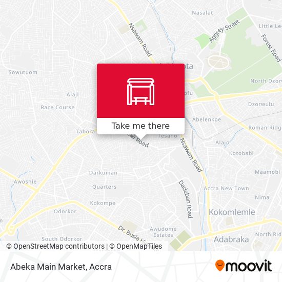 Abeka Main Market map