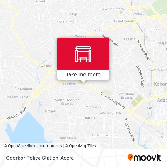 Odorkor Police Station map