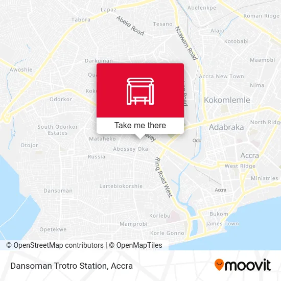 Dansoman Trotro Station map