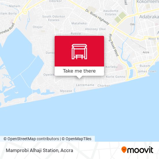 Mamprobi Alhaji Station map
