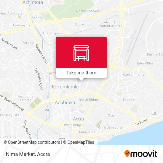 Nima Market map