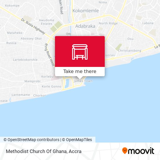 Methodist Church Of Ghana map