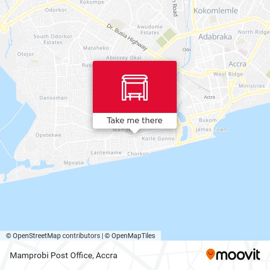 Mamprobi Post Office map