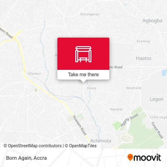 Born Again map