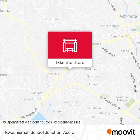 Kwashieman School Junction map