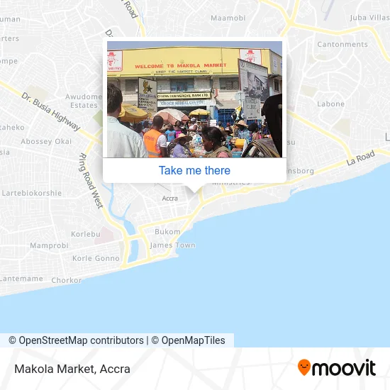 Makola Market map