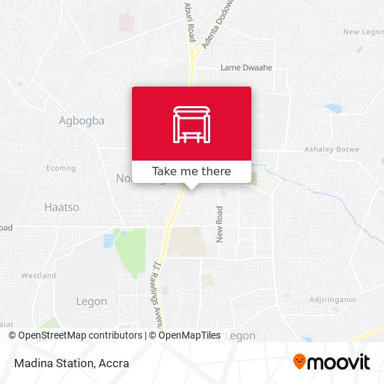 Madina Station map