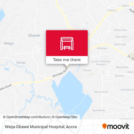 Weija-Gbawe Municipal Hospital map