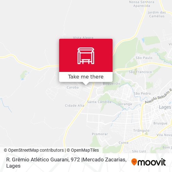R. Grêmio Atlético Guarani, 972 |Mercado Zacarias map