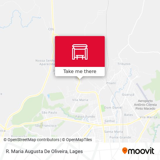 R. Maria Augusta De Oliveira map