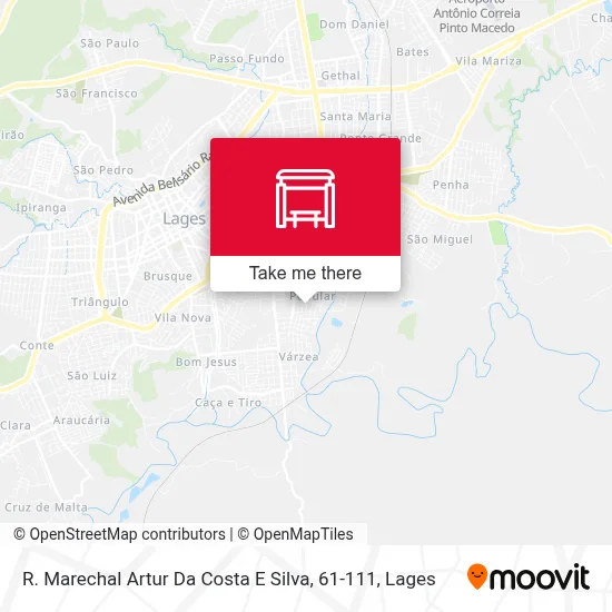 R. Marechal Artur Da Costa E Silva, 61-111 map