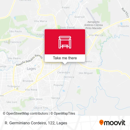 R. Germiniano Cordeiro, 122 map