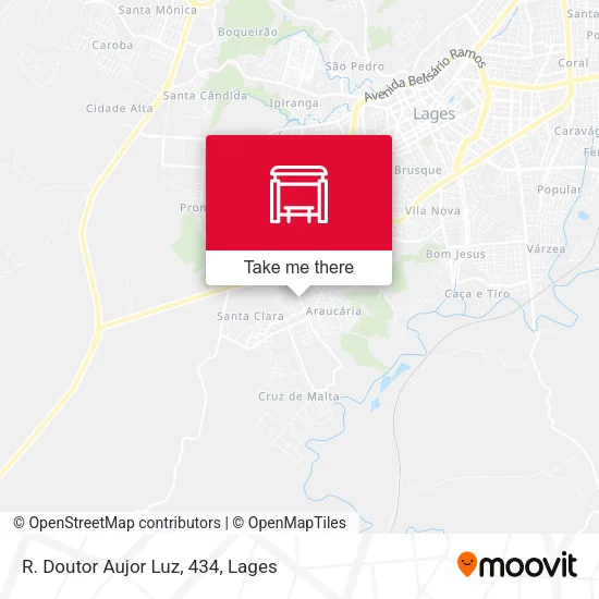 R. Doutor Aujor Luz, 434 map
