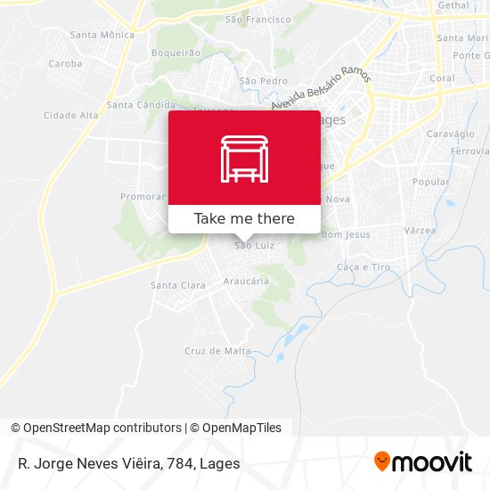 R. Jorge Neves Viêira, 784 map