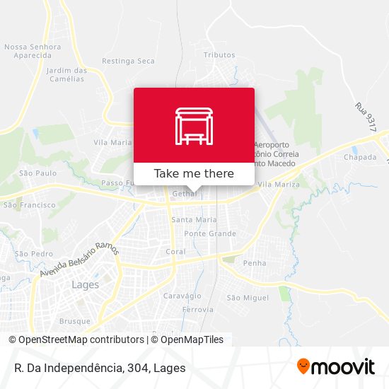 R. Da Independência, 304 map
