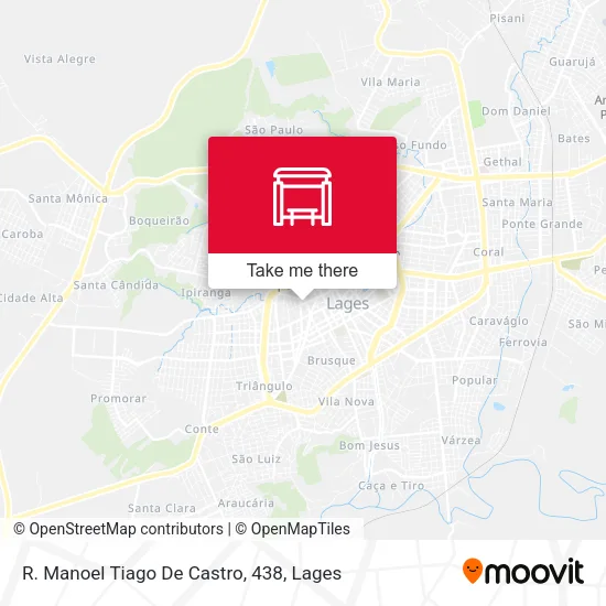R. Manoel Tiago De Castro, 438 map