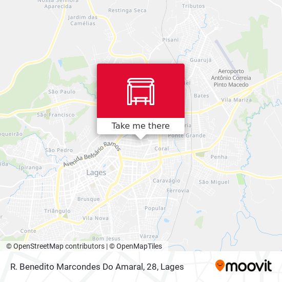 R. Benedito Marcondes Do Amaral, 28 map