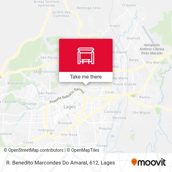 R. Benedito Marcondes Do Amaral, 612 map