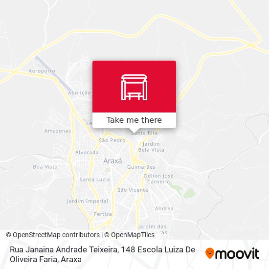 Rua Janaina Andrade Teixeira, 148 Escola Luiza De Oliveira Faria map