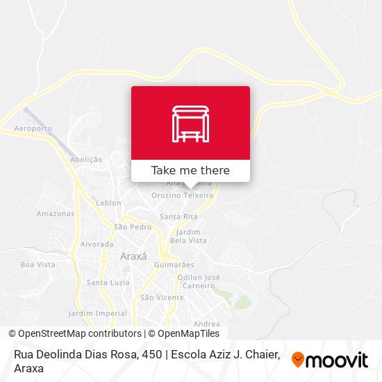 Mapa Rua Deolinda Dias Rosa, 450 | Escola Aziz J. Chaier