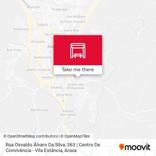 Mapa Rua Osvaldo Álvaro Da Silva, 363 | Centro De Convivência - Vila Estância