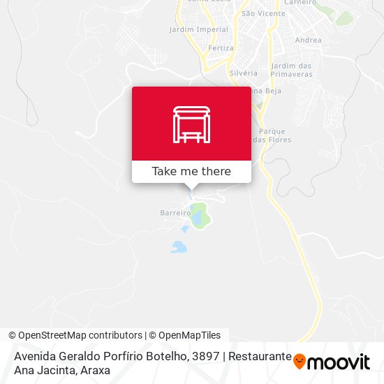 Mapa Avenida Geraldo Porfírio Botelho, 3897 | Restaurante Ana Jacinta