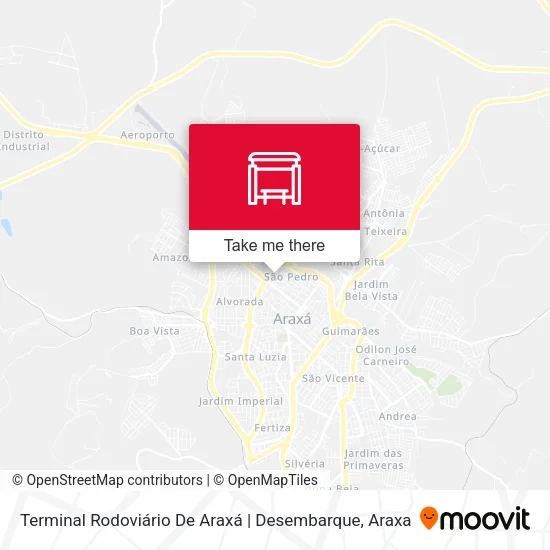 Terminal Rodoviário De Araxá | Desembarque map