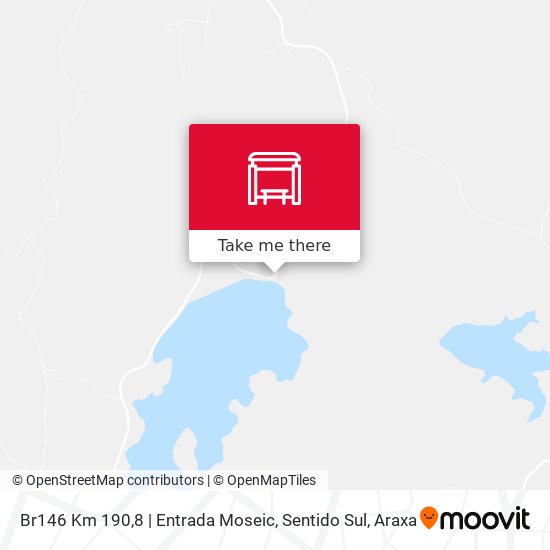 Br146 Km 190,8 | Entrada Moseic, Sentido Sul map