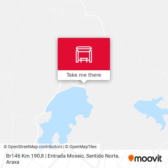 Br146 Km 190,8 | Entrada Moseic, Sentido Norte map