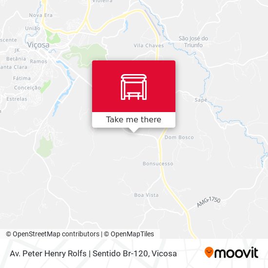 Av. Peter Henry Rolfs | Sentido Br-120 map