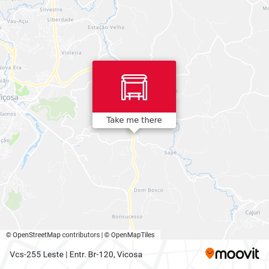 Vcs-255 Leste | Entr. Br-120 map