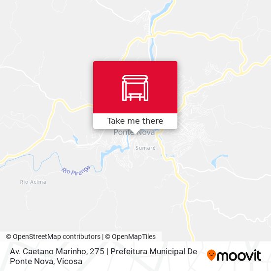 Av. Caetano Marinho, 275 | Prefeitura Municipal De Ponte Nova map
