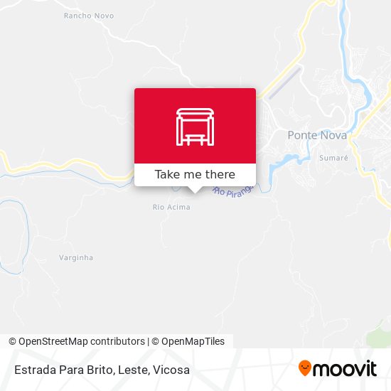 Estrada Para Brito, Leste map