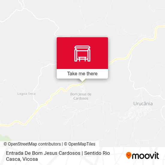 Entrada De Bom Jesus Cardosos | Sentido Rio Casca map