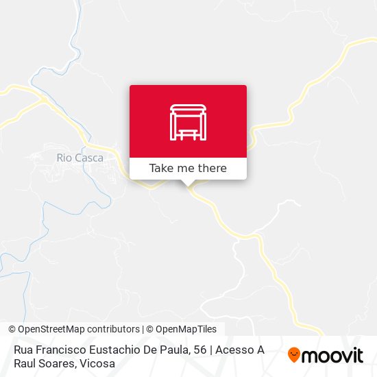 Rua Francisco Eustachio De Paula, 56 | Acesso A Raul Soares map