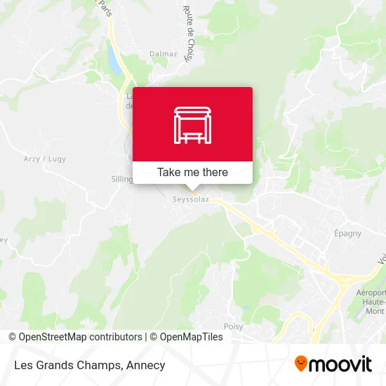 Les Grands Champs map