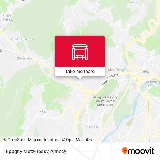 Epagny Metz-Tessy map