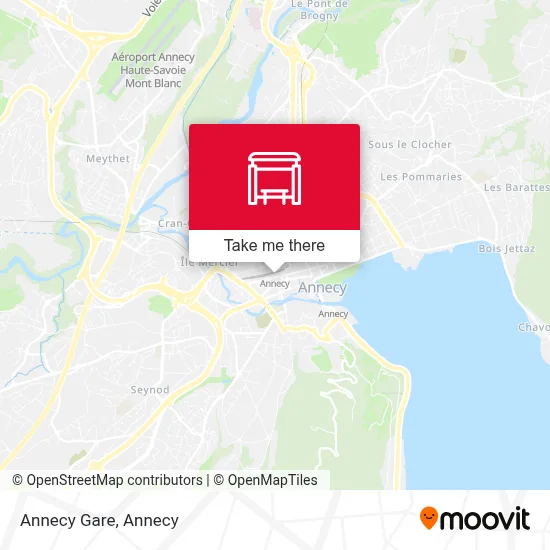 Annecy Gare map