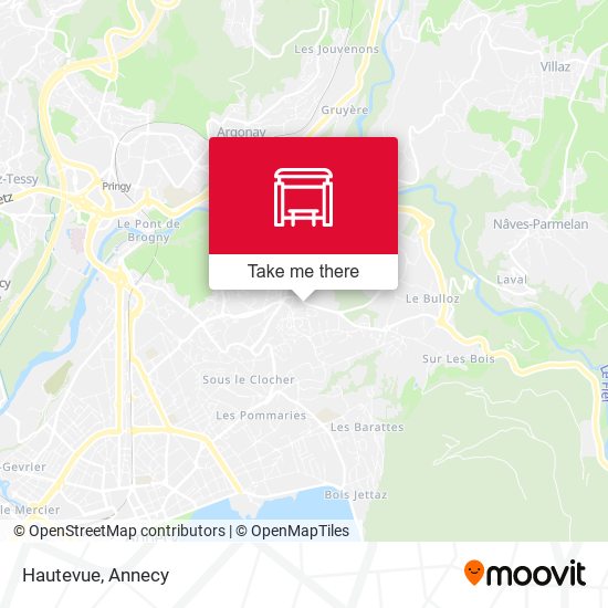 Hautevue map