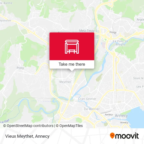 Vieux Meythet map
