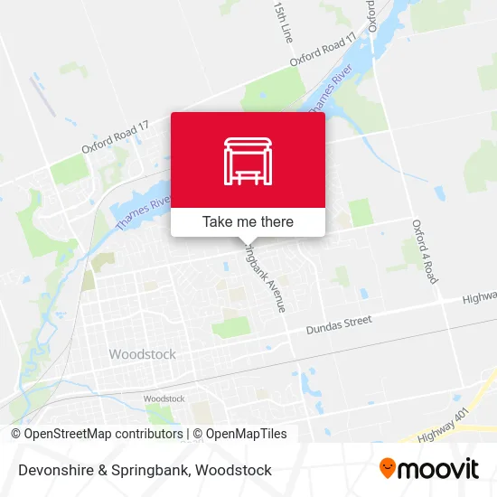 Devonshire & Springbank map