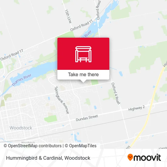 Hummingbird & Cardinal map