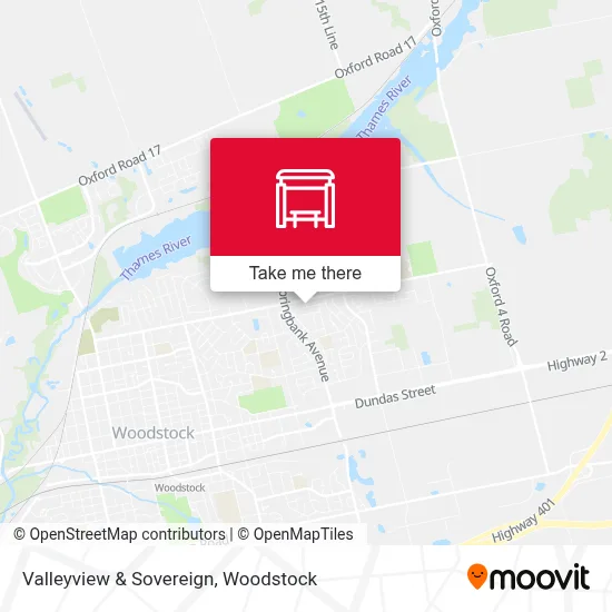 Valleyview & Sovereign map