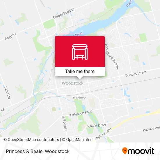 Princess & Beale map