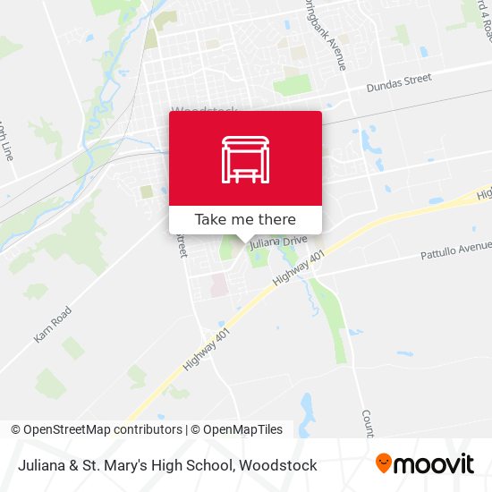 Juliana & St. Mary's High School map