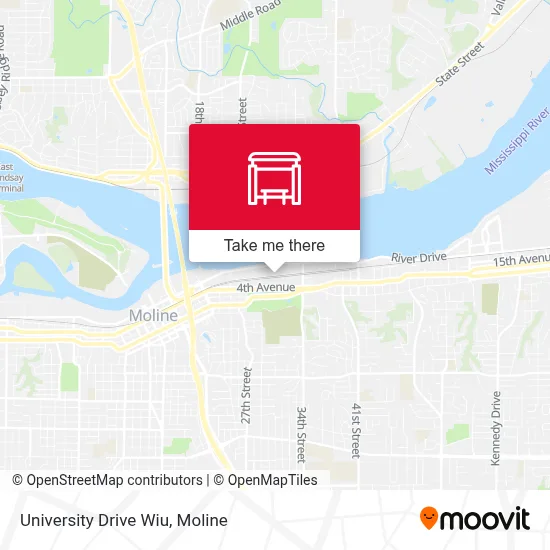 University Drive Wiu map