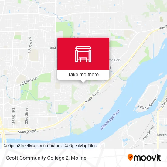 Scott Community College 2 map
