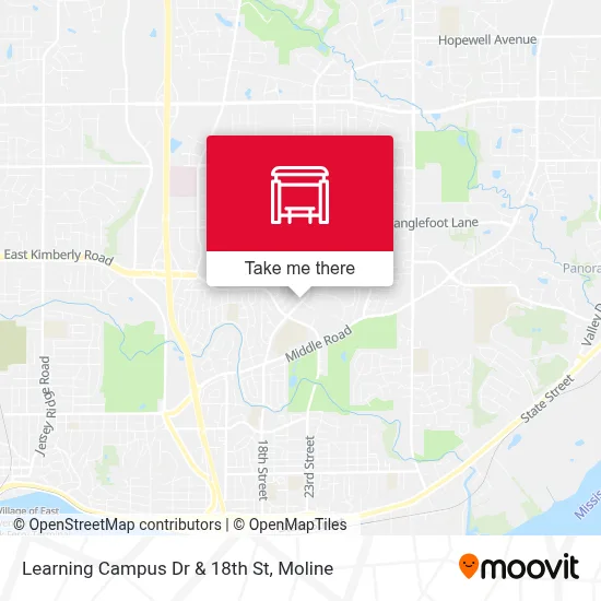 Learning Campus Dr & 18th St map