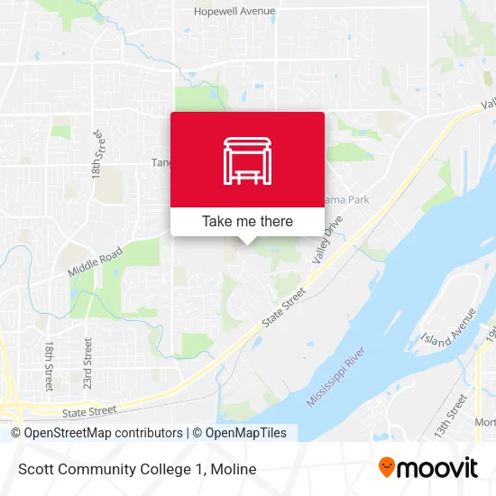 Mapa de Scott Community College 1